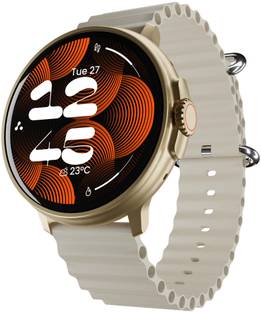 Ambrane Rush 1.39'' Premium aesthetics BT Calling, Working Crown with always on display Smartwatch