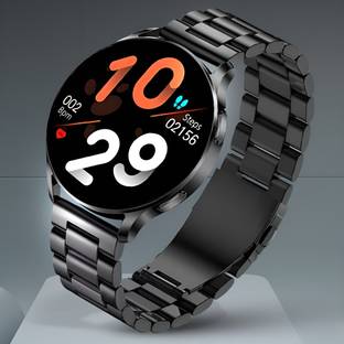 Melbon Active Max Round Stay Connected with YouTube, Facebook, and Insta Notifications Smartwatch