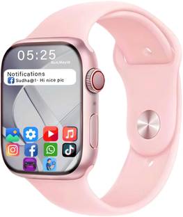 GameSir I8 Pink-A1 Full Screen Touch Watch Specially Made for Girl & Women Smartwatch
