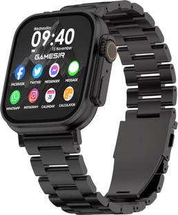 GameSir Black T800 Ultra Smartwatch Stainless Steel, BT Calling, Fitness & Music Smartwatch