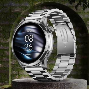 Noise Mettle 1.4'' display, Stainless Steel finish with Metal Strap, Bluetooth Calling Smartwatch