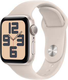 Apple Watch SE GPS + Cellular 40mm Starlight Case & Starlight Sport Band - M/L
