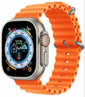 FUTURESTARRKK NN_ Ultra 8 Smart Fitness Tracker Long Battery Life (Orange Alpine Strap) Smartwatch
