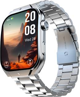 beatXP Unbound Curv 1.96” 3D Curved AMOLED Bluetooth Calling Smart Watch, Metal Body Smartwatch