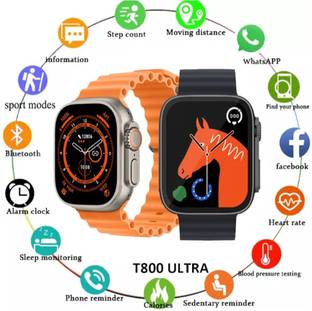 FRONY SDV_659A_T800 ULTRA BIG DISPLAY SMARTWATCH WITH BT CALLING & WIRELESS CHARGE Smartwatch