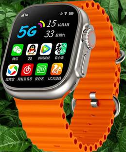 FEEL FLON T800 Ultra orange Smart Watch Display, Bluetooth Calling HD Smart 5G Network Smartwatch