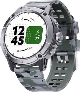 Ambrane Crest Pro 1.52'' display 360*360 High Resolution, 600 Nits Bright and BT Calling Smartwatch