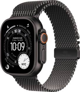 Apple Watch Ultra 3 GPS + Cellular 49mm Black Titanium Case Milanese Loop - Large