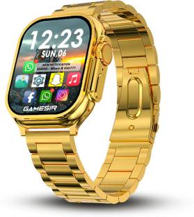 GameSir S9 Ultra Golden Smartwatch with Bluetooth, Fitness & Heart Rate Tracking Smartwatch