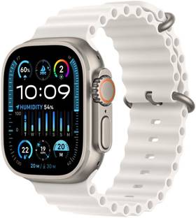 Apple Watch Ultra 2 GPS + Cellular 49mm Titanium Case with White Ocean Band