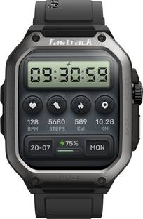 Fastrack Active Pro 1.85" AMOLED Display&AOD(390x450),Functional Crown,BT Calling Rugged Smartwatch