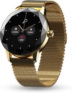 Pebble Vienna Women 1.27"Ultra HD Display,Diamond Cut Design, BT Calling, Female Health Smartwatch