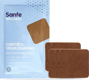 Sanfe Anti Smoking Patch | Controlled nicotine intake, 24 hr release | 5 Patches Smoking Cessations