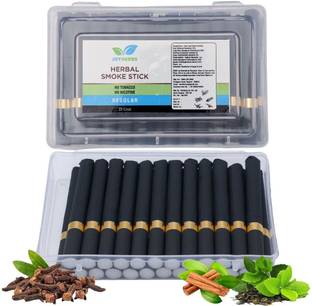 JOYHERBS REGULAR Ayurvedic Herbal Cigarettes -Tobacco and Nicotine Free 1 Packs 25 Smokes Smoking Cessations