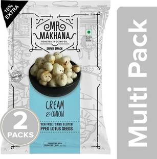 Mr Makhana Cream & Onion Double Pack