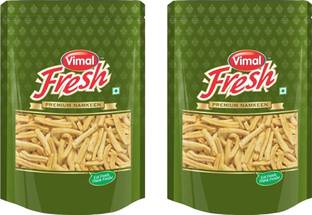 VIMAL Fresh Bhavnagari Gathiya 400gm x 2 Authentic Gujarati Tea Time Snack,