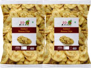 90's MILL Thiruchirapalli BANANA CHIPS Kella Kela Chips wafers Crispy Namkeen-150g*2Pack