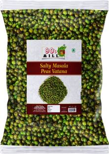 90's MILL Bombay Roasted Fried Spicy Green Peas / Chatpata Matar / Namkeen Peas-350g*1Pack