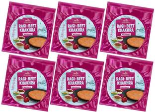 Vedic Garden RAGI BEETROOT Healthy Khakhra With Multigrains, Indian Snacks, Healthy & Crispy