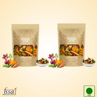 SNACK IT UP Healthy Vacuum Roasted Veggies Mix High Fiber | Low Calorie