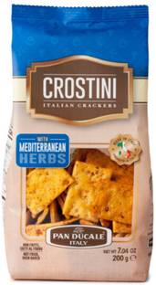 Pan Ducale Crostini Italian Crackers with Mediterranean Herbs Pack of 1