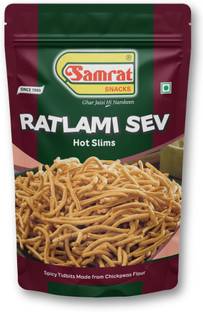 SAMRAT Ratlami Bhujia Sev – Hot & Spicy Slims Namkeen | Crispy Ready-to-Eat Snack |