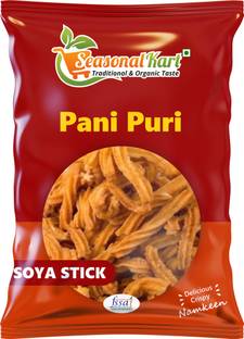 Seasonal Kart Pani Puri Soya Stick Namkeen Pani Puri Masala Flavour|Snacks Soya Sticks
