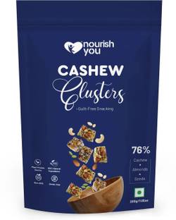Nourish You Cashew Clusters with Almond | Pumpkin & Watermelon Kernels|Bites