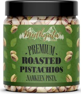 Medhyata Premium California Roasted Pistachios Large Lightly Salted Pista [Jar Pack]
