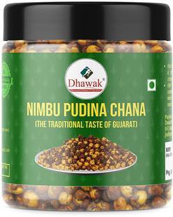Dhawak oasted Nimbu Pudina Chana [Spicy, Roasted Flavoured Chana] Jar Pack