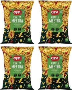 Om Sweets & Snacks Khatta Meetha Mixture Namkeen Snacks Tasty & Crunchy Tea-time Namkeen