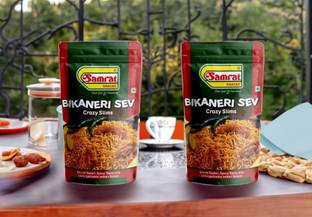 SAMRAT | Bikaneri Bhujia Sev Crazy Slims | Crispy Tangy and Flavorful Namkeen Snacks |