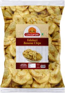 GHOTARAM Marwari Falhari Banana Chips Banana wafers Kela Kella Banana Chips-300g*1Pack
