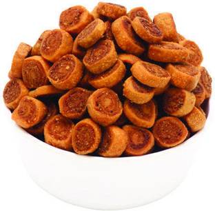 Royal foodery Chai Time Snack | Ready to Eat Bhakarwadi Snacks | Mini Bhakarwadi 0.5 KG