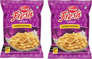 VIMAL Fresh Chakri Gathiya - Traditional Indian Snack, 400gm x 2 - Flavorful Treat