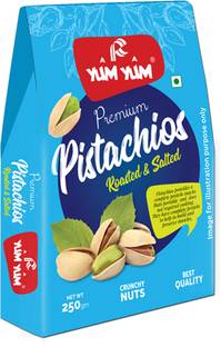 YUM YUM Roasted & Salted Pistachios 250g, Pista Dry Fruits -