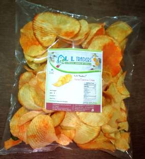LJLTraders Kerala Tapioca Chips / Spicy Kappa Chips -