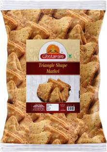 GHOTARAM Gurjarabhumi Homemade Tikoni Suhali Mathri||Ajwain Mathari Mathri-250g*1Pack