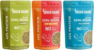 Green Gainz Roasted Edamame New Assorted Flavours Combo| 100% Veg Protein Rich Snacks