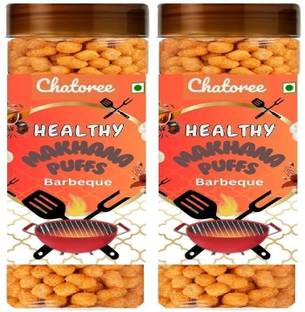 Chatoree Barbeque Flavor | Phool Makhana 100ml Storage Container, Pack of 2