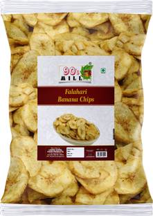 90's MILL Mysore Vazha Pazham Banana Kella Kela Chips wafers Namkeen Fast Snack-300g*1Pack