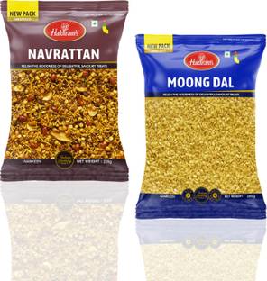 Haldiram's Navrattan and Moong Dal Combo | Fresh & Tasty Snack | Namkeen & Savouries