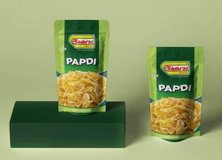 SAMRAT Papdi Tangy & Crispy Taste Namkeen-A Delightful Addition to Famous Chaat Snacks