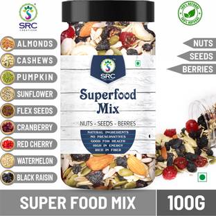 SRC Creations SUPERFOOD MIX | Nuts-Seeds-Berries Mixture | Snack Mix | Superfood