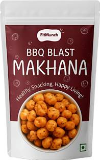FitMunch BBQ BLAST ROASTED MAKHANA | Flavoured Lotus Seeds