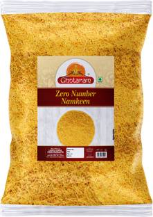 GHOTARAM Chat Papdi Sev Indore Non Spicy (Nylon Sev) Zero Number Sev Fiki SEV-300g*1Pack