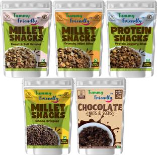TummyFriendly Foods TummyFriendly Healthy Snacks for Kids, Adults, Sweet n Salty - Assorted5x70