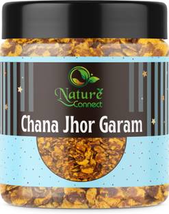 NATURE CONNECT Chana Jor Garam | Healthy Low Calorie High Protein Snacks | Jar Pack