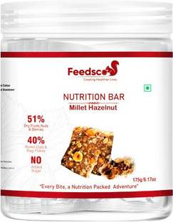 Feedsco Millet Nutri Bar Hazelnut - 7 Pack (25g Each)