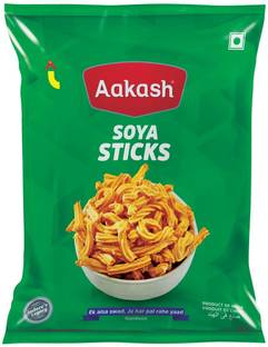 AAKASH Namkeen Soya Sticks |Sticks of Protein Rich Soya Blend |Pack of 3|180 Gm Each